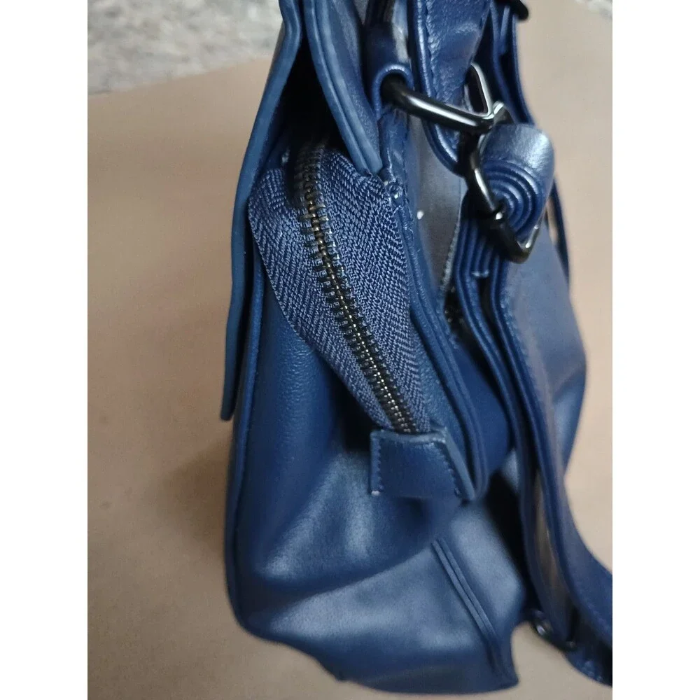 Pixie Mood Mini Convertible Kim Backpack Vegan Leather - Blue Purse